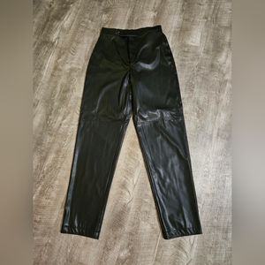 Faux Leather Pants. High Waist Fit. Size 6